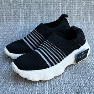 BERNIE MEV Noga Black/Cream Chunky Soles Slip-On Light & Comfortable Women's NWB